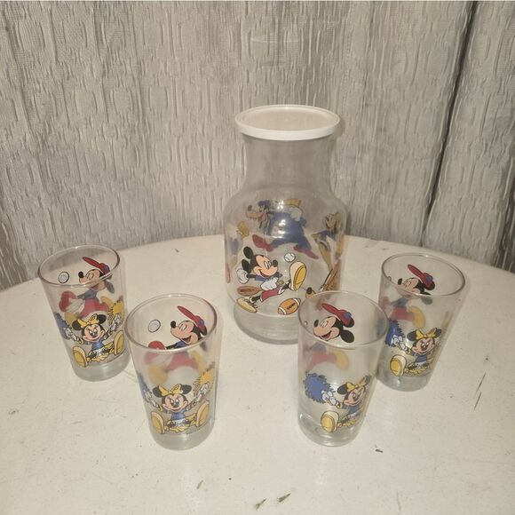 Vintage Disney NOS 5 Piece Juice Set GrandeesVtgEph In Collectable Condition - Picture 10 of 14